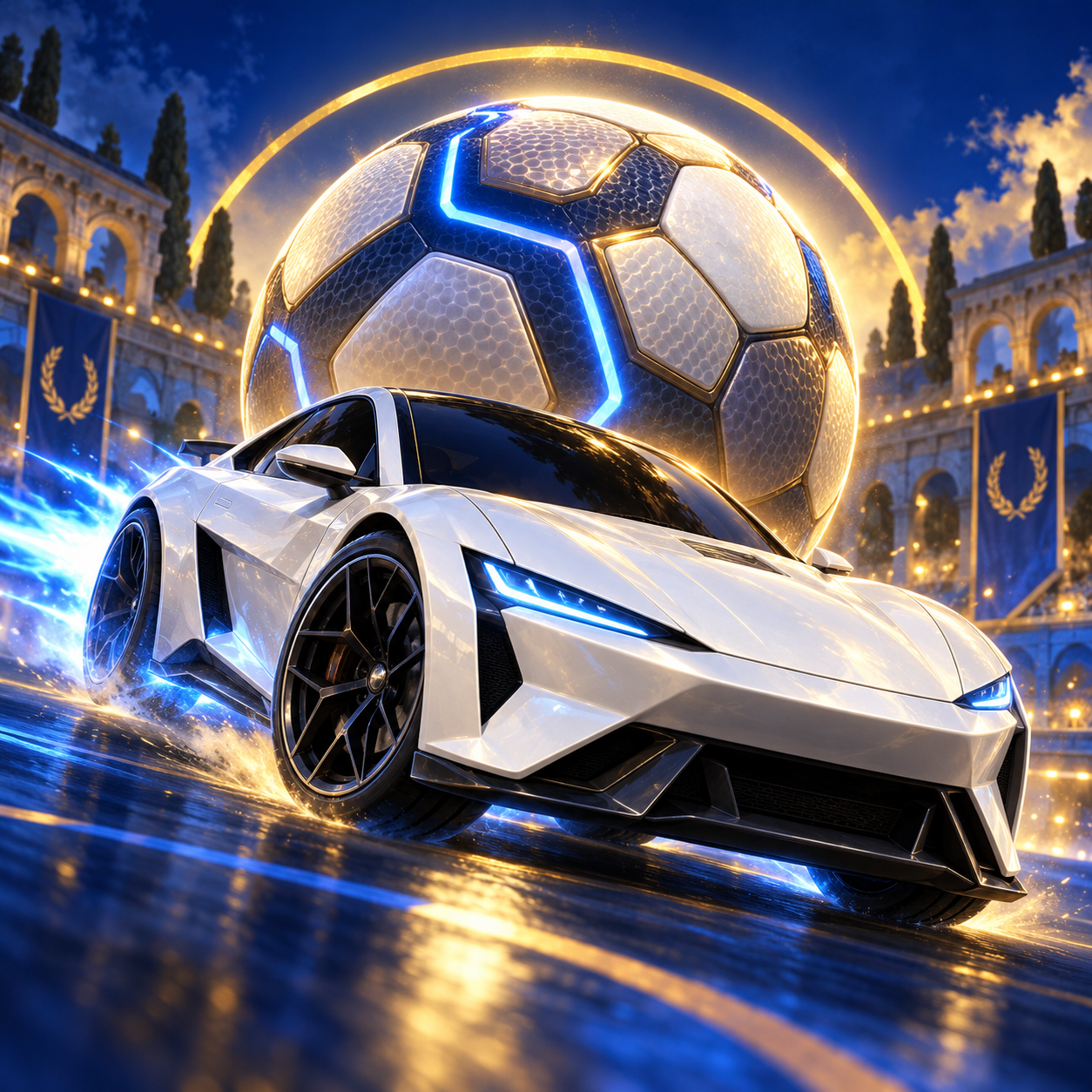 White roadster avatar